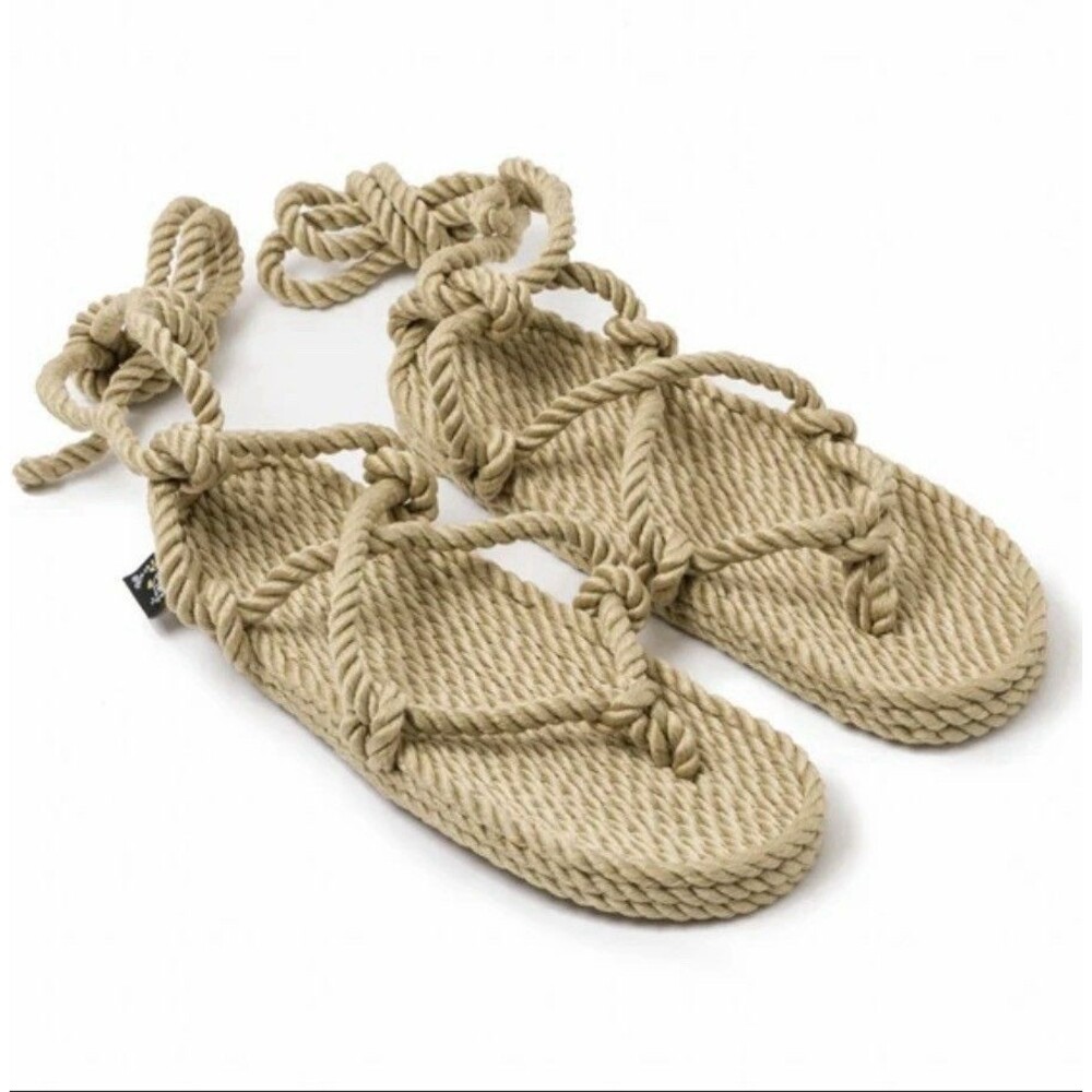 NWT Nomadic State Of Mind Romano Rope Sandals. Camel. Size 36/6. Boho. Hippie.